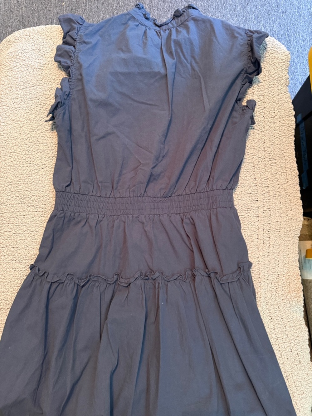 Pinch Navy Ruffle Sleeve Tiered Mini Dress - Picture 5 of 5